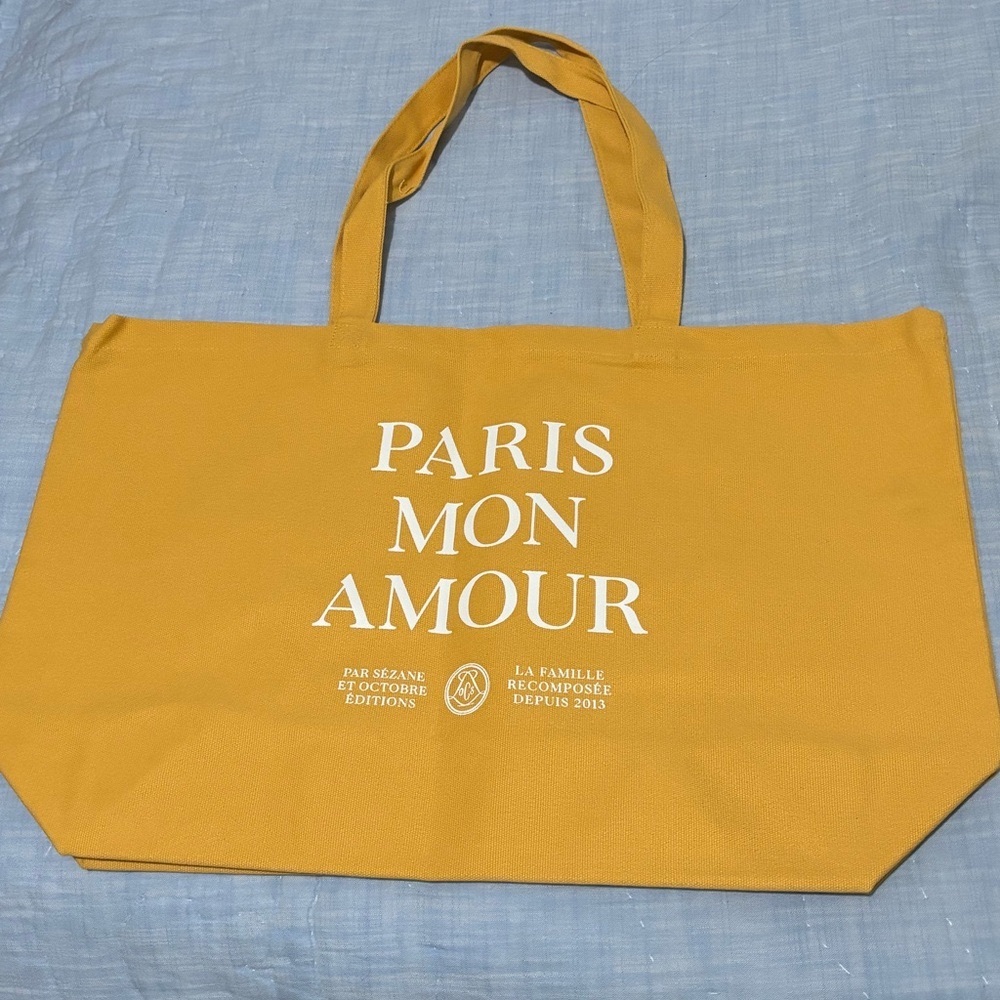 🌷🥖Sezane Paris Tote Yellow/Gold Bag